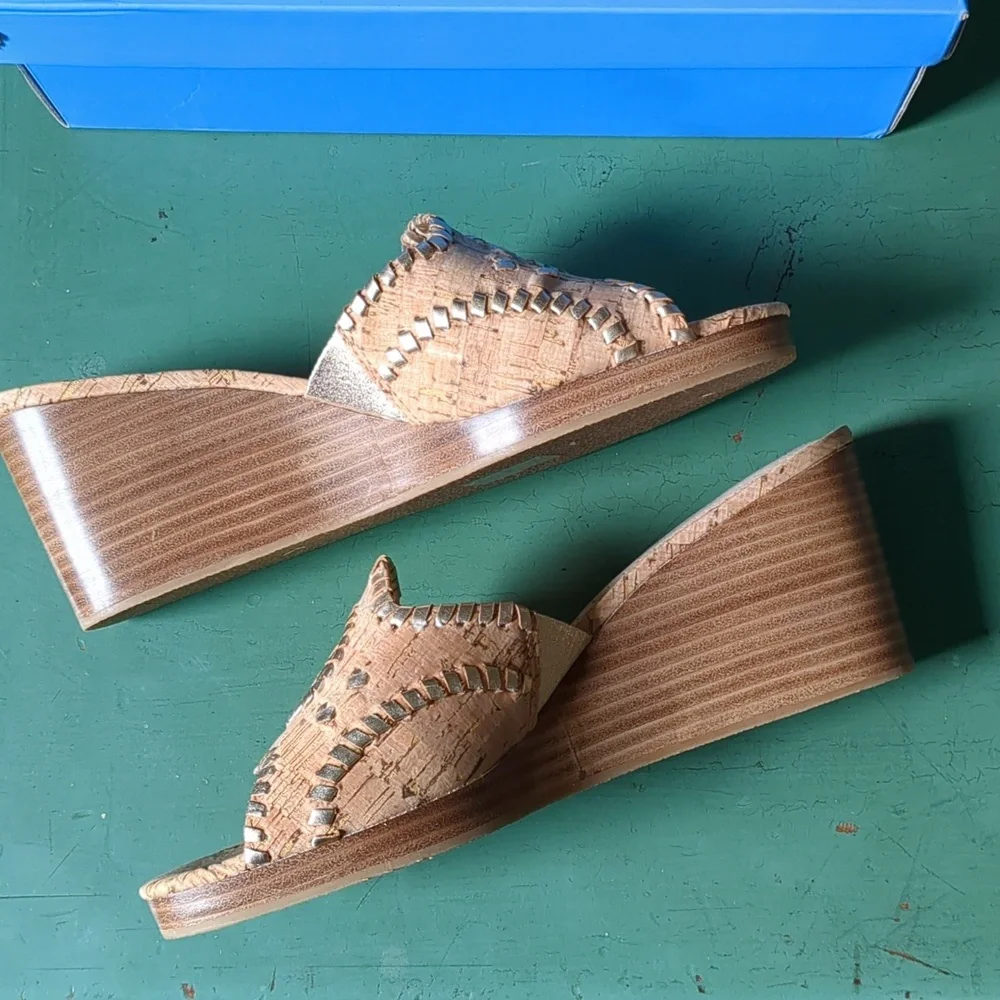 Jack Rogers Thompson Cork Wedge - Picture 5 of 12